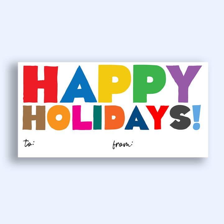 Hojas de pegatinas navideñas: letras no coincidentes festivas para venta al por mayor de The Cornerstone Studio