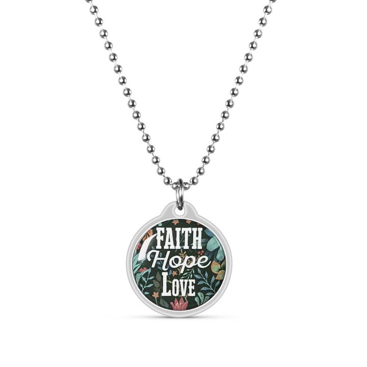 Collier Verset Biblique Quotidien Foi Espoir Amour pour la vente par Free Luma