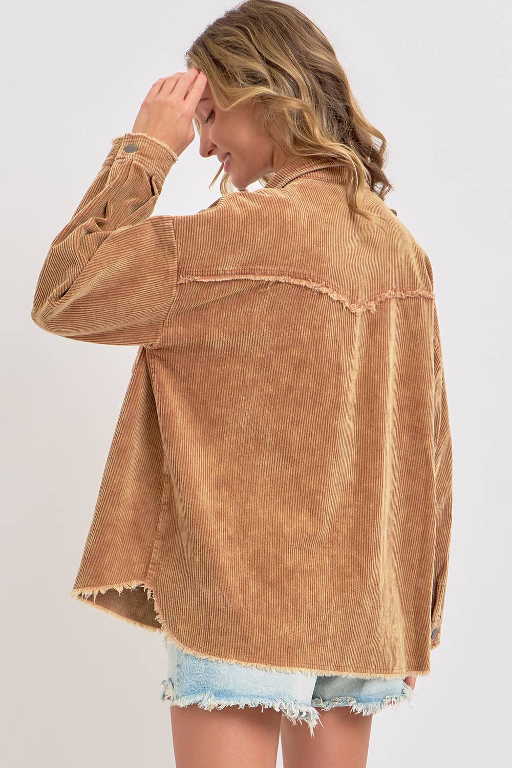 Sweet Lovely by Jen - Wholesale Shirt Jacket/Shacket - Women's -  CORDUROY SHACKET MINERAL WASHED COWBOY WESTERN COMBINED6