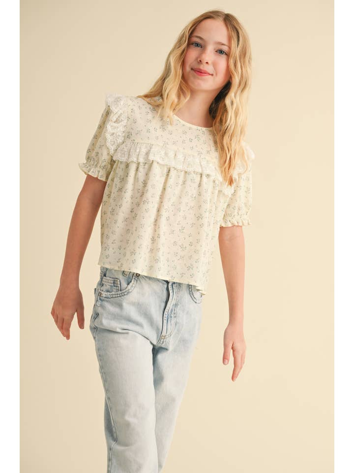 heart and arrow - Wholesale T-Shirt - Kids - TWEEN GIRLS KIDS FLOWY TOP  (7-14)3