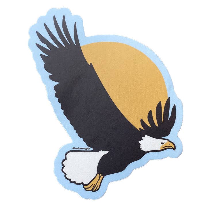 Indiana Environmental Plate Eagle Sticker for wholesale by Becker Supply Co