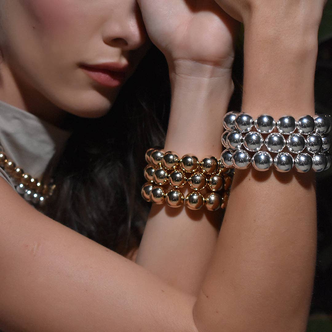 22 Jewelry - Wholesale Beaded Bracelet - GWEN BRACELET 14MM2