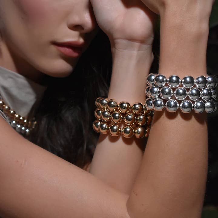 22 Jewelry - Wholesale Beaded Bracelet - GWEN BRACELET 14MM2