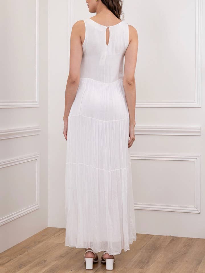 VESTIDO SEDA 4956 por atacado de LINEN & COTTON HOUSE