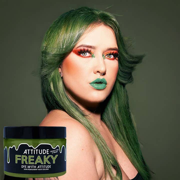 Freaky Olive Green Hair Dye - Vegan, cruelty-free for wholesale by Attitude Hair Dye