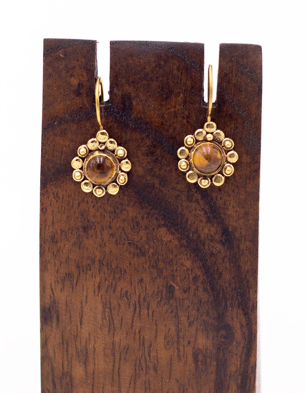 Kimago Look - Wholesale Dangle Earrings - Floral earrings with handcrafted stone | Kimago4