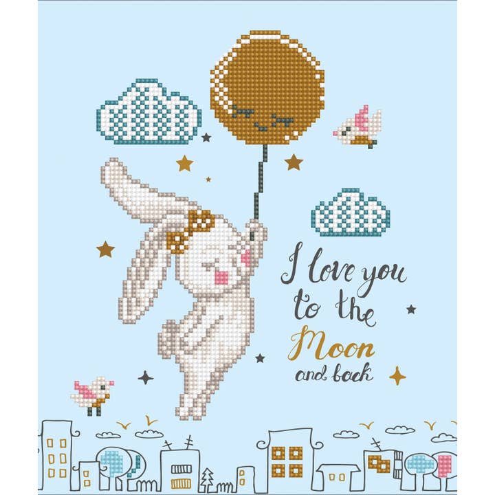 Love You to the Moon and Back for wholesale by DIAMOND DOTZ®