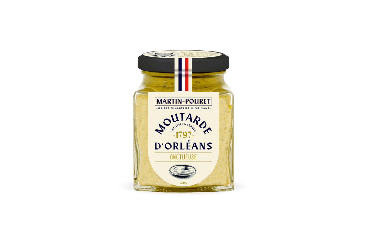 Apricot & Honey Gourmet - Wholesale Mustard - Traditional Orléans Mustard-Martin-Pouret 7.05 oz Jar