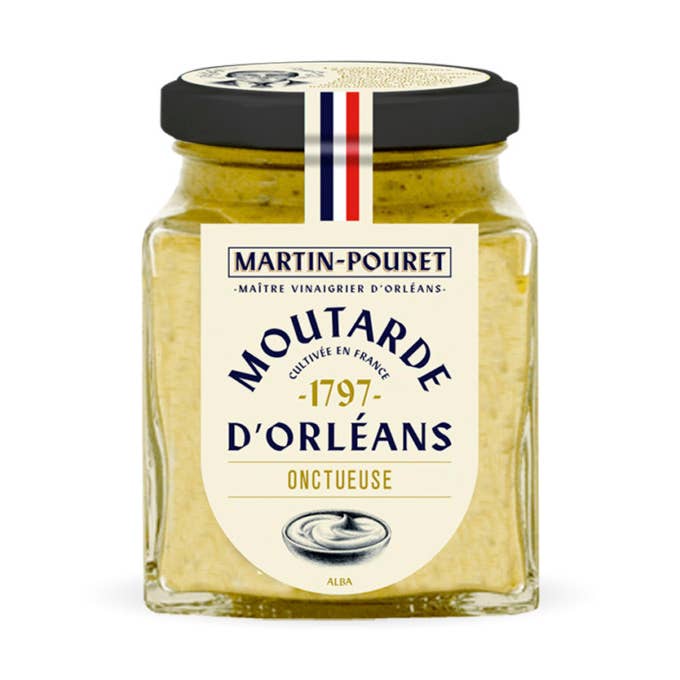 Traditional Orléans Mustard-Martin-Pouret 7.05 oz Jar for wholesale by Apricot & Honey Gourmet