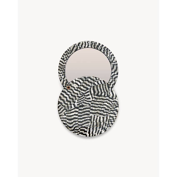 Cercle Miroir en Perle Noire pour la vente par MACHETE