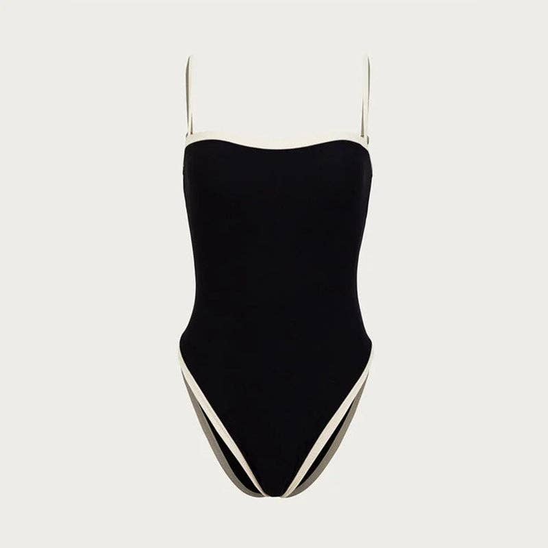 Dipped Shop – wholesale One-piece swimsuit – Women’s – Simple Color Block Sexy One Piece Swimwear DPSW11143