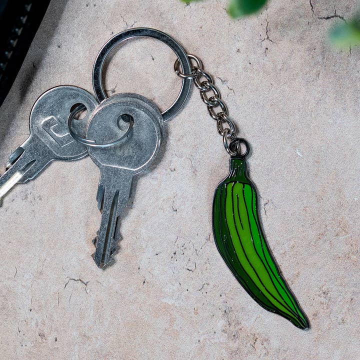 Pounded Yam Productions - Wholesale Keychain - Unisex - Keychain: Okra1