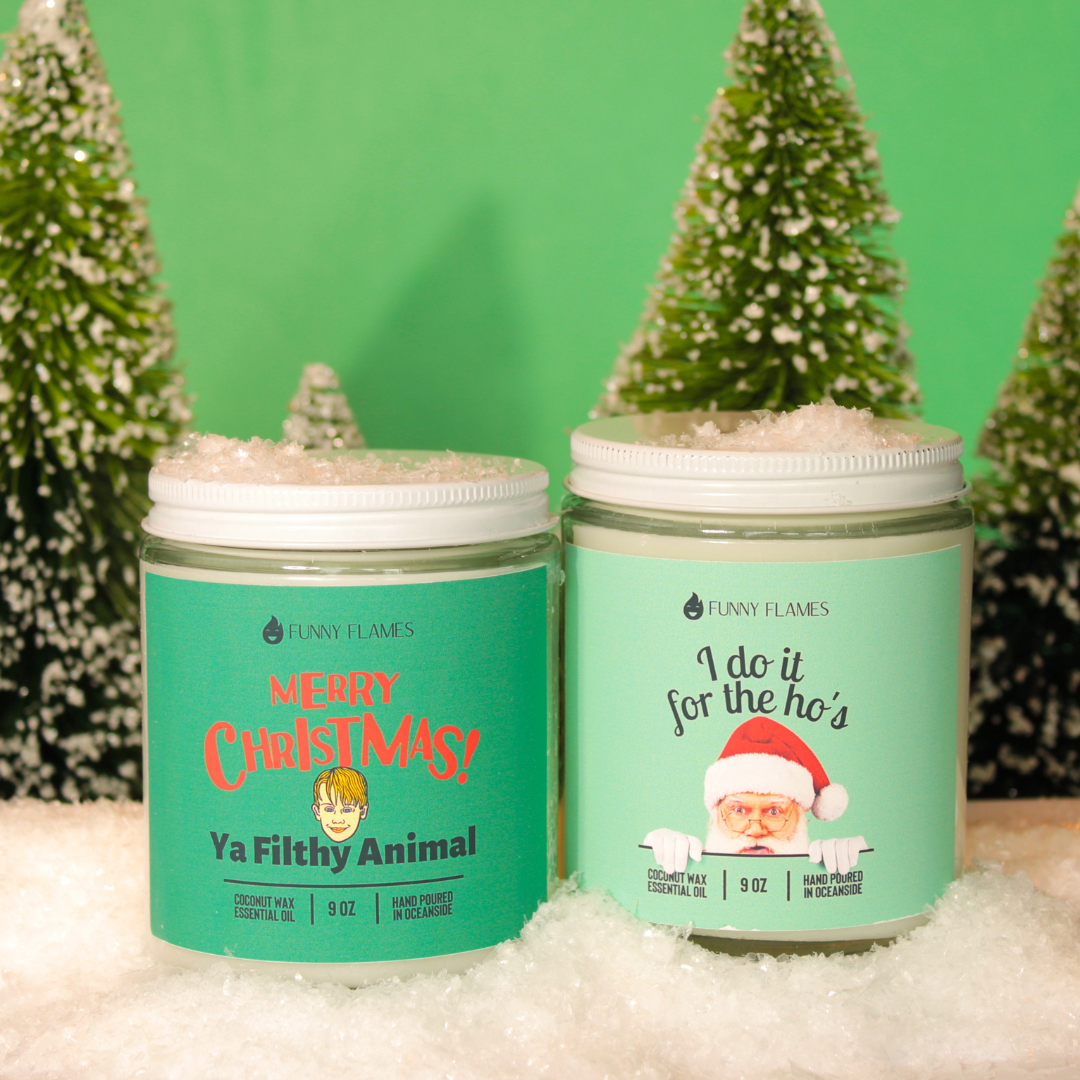 Funny Flames Candle Co - Les Creme - Wholesale Jar/Filled Candle - Holiday 2025 Best Sellers Collection 9oz Candles73