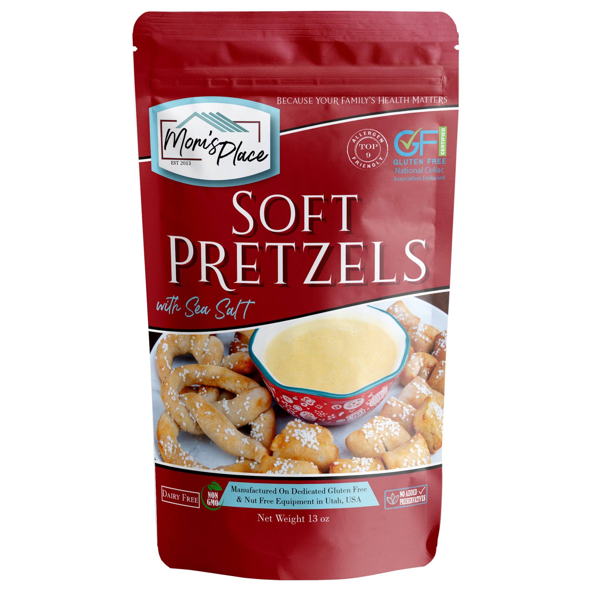 Mom's Place Gluten Free - Wholesale Bread Mix - Gluten-Free Soft Pretzels with Sea Salt Mix1