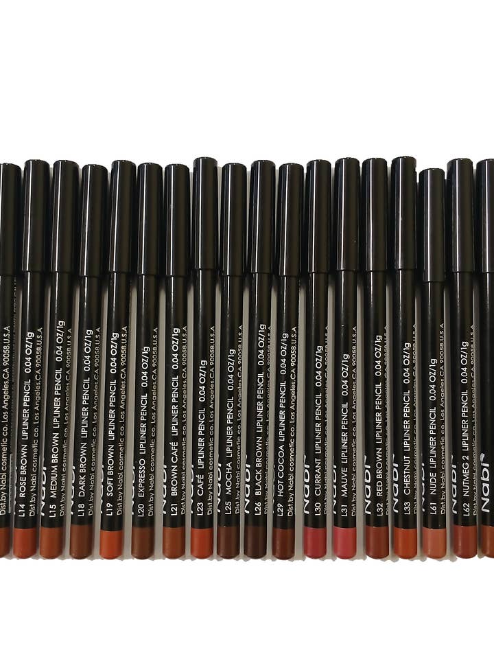 Nabi 30 Piezas, 30 Colores Set de Delineadores de Labios Variados E-30 pcs/set para venta al por mayor de Nabi Cosmetic