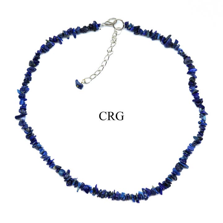 Crystal River Gems LLC - Wholesale Jewelry Set - SET OF 4 - Lapis Lazuli / 16" Chip Choker Necklace1
