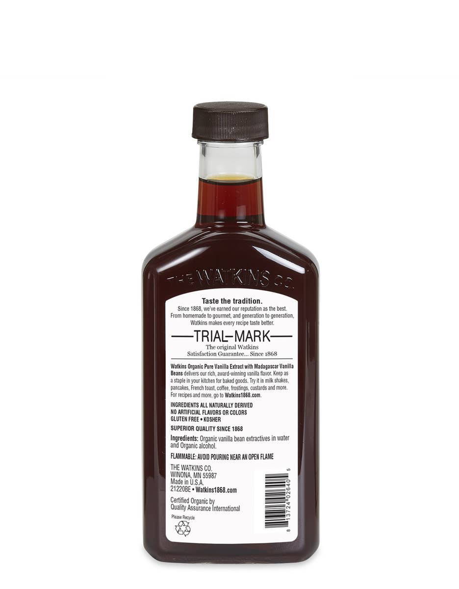 The Watkins Co. - Wholesale Vanilla/Fruit Extract - Organic Pure Vanilla Extract 8 fl oz1