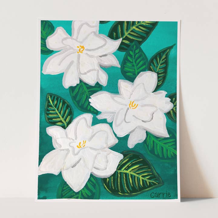 BrightKind Creative - Wholesale Art Print - Floral - Gardenia0