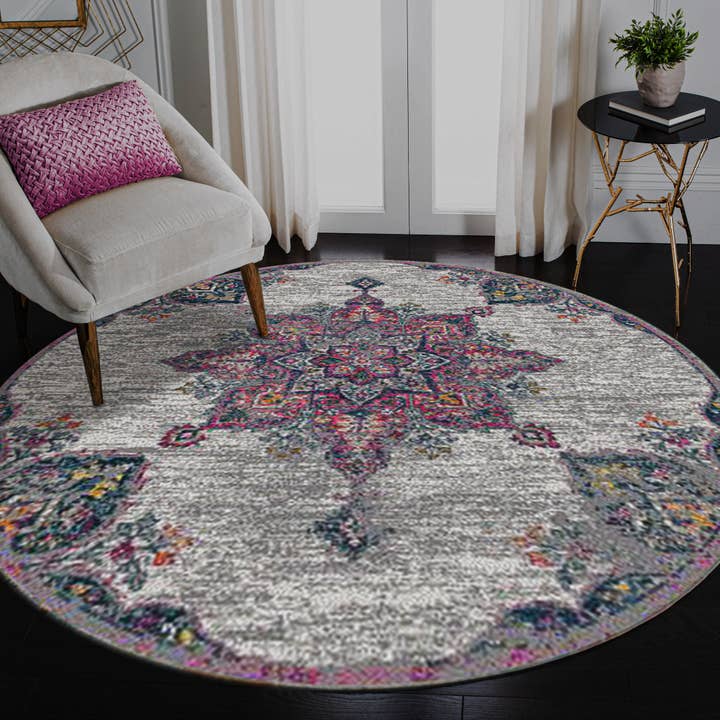 Amer Rugs - Vente Tapis - Tapis Montana Isabelle Medallion rose1