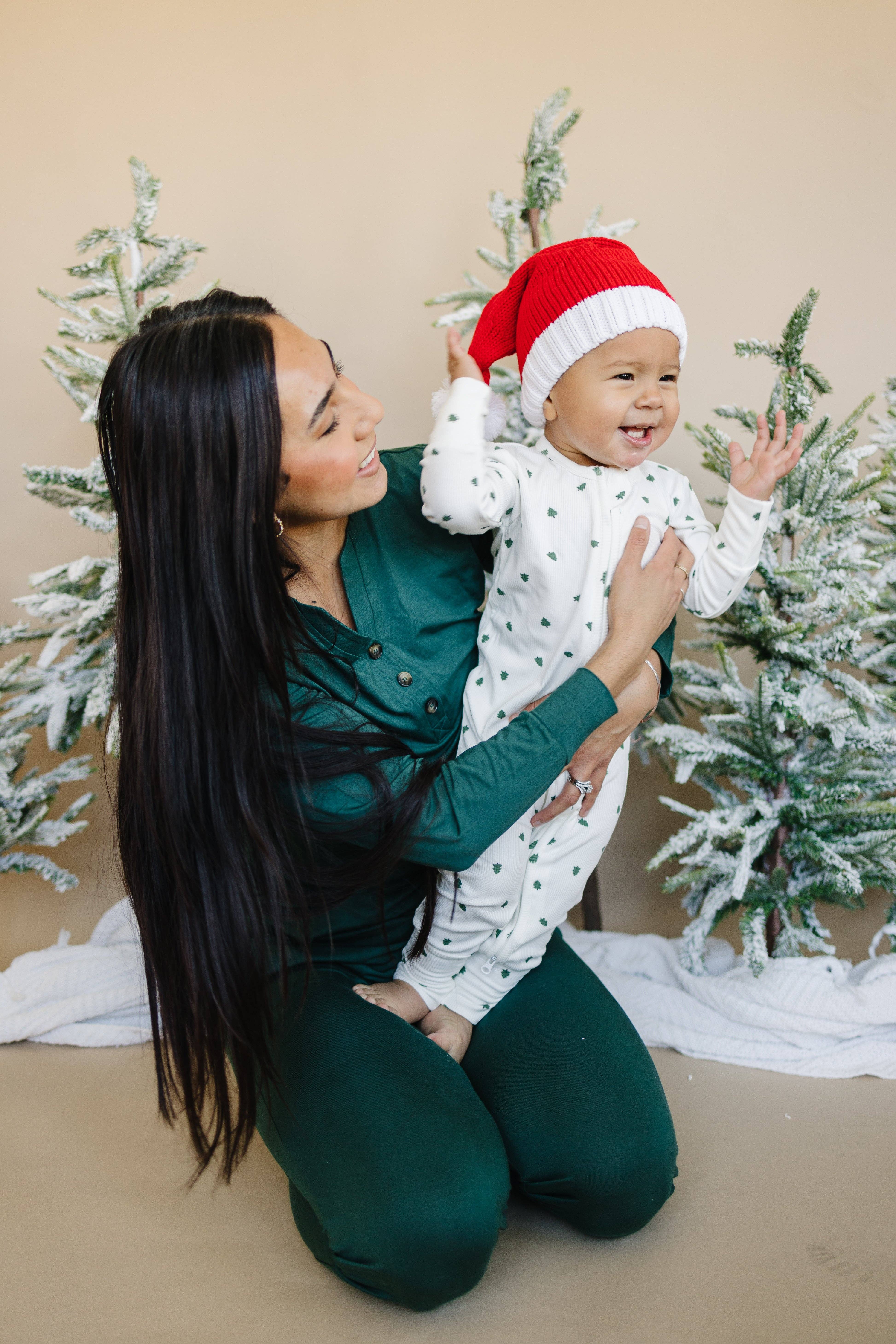 Little Joy Co. - Wholesale Sleepsuit - Baby - Tiny Trees Ribbed Bamboo Zippy Pajamas18