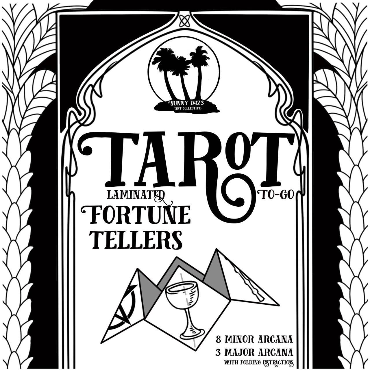 sunny d4z3 art collective – wholesale Tarot cards – fortune tellers- tarot to-go- fold at home tarot study aide6