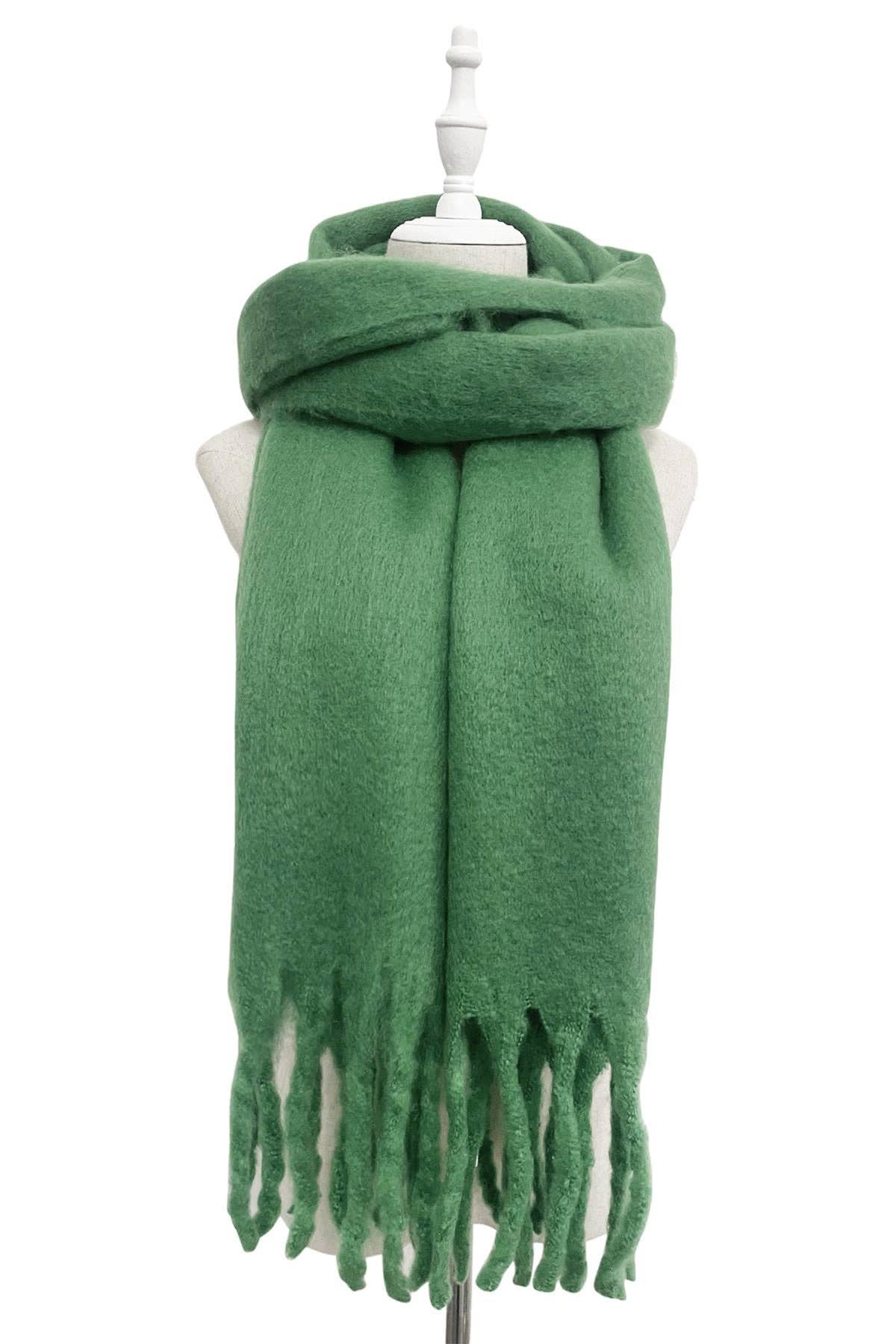 Fashion Scarf World - Vendita all'ingrosso Sciarpa - Donna - Sciarpa a scialle con nappe in morbida coperta semplice53