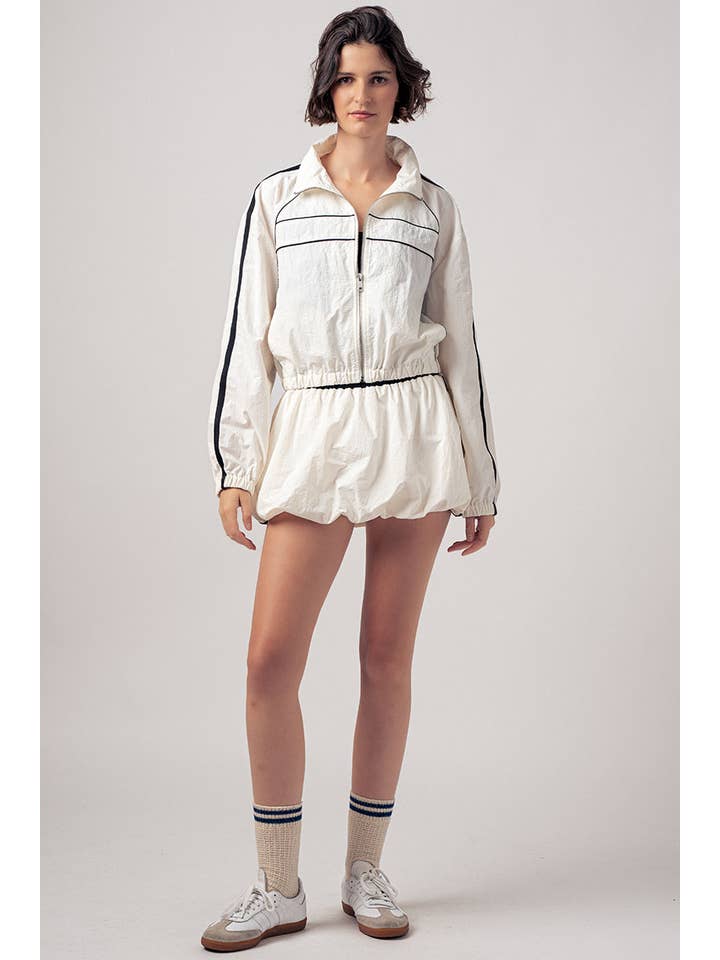 Urban Daizy - Wholesale Athletic Shorts - Women's - Contrast Piping Bubble Hem Sport Shorts20