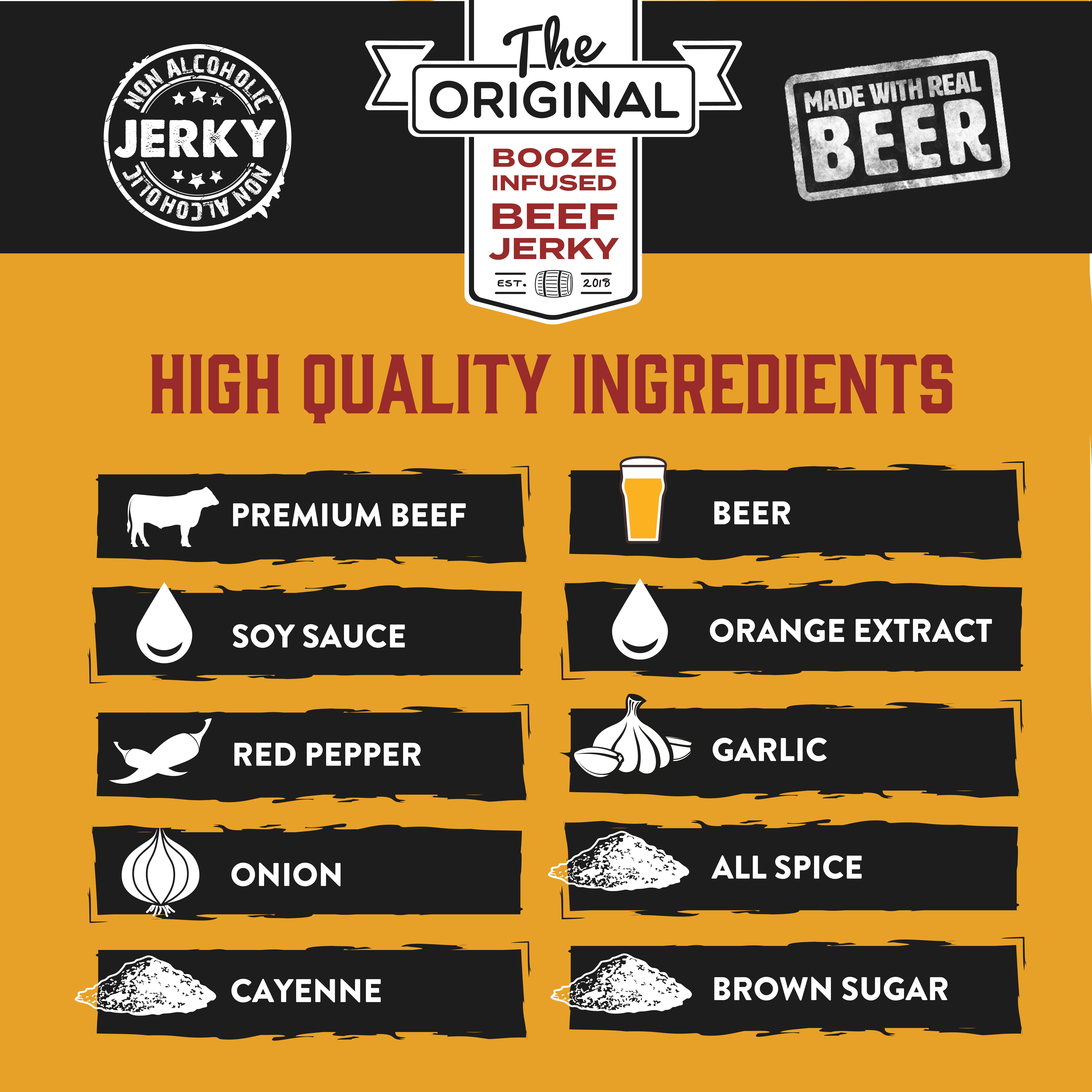 Boozy Jerky - Wholesale Jerky - Spicy Citrus IPA Beef Jerky1