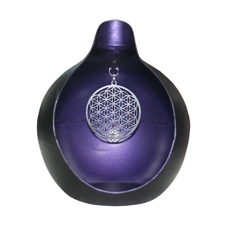 Teardrop Shape T-Light Holder-Flower of Life for wholesale by Green Tree