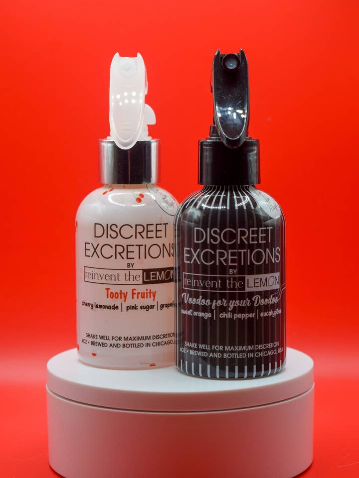 Discreet Excretions Toilet Spray | Toxic Love Bundle for wholesale by Reinvent the Lemon
