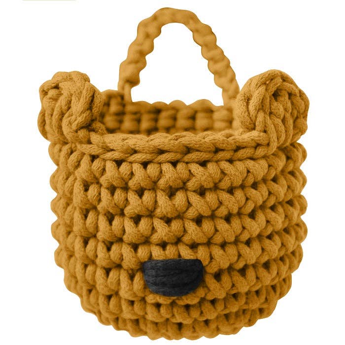 Bear basket | MUSTARD for wholesale by Zuri House