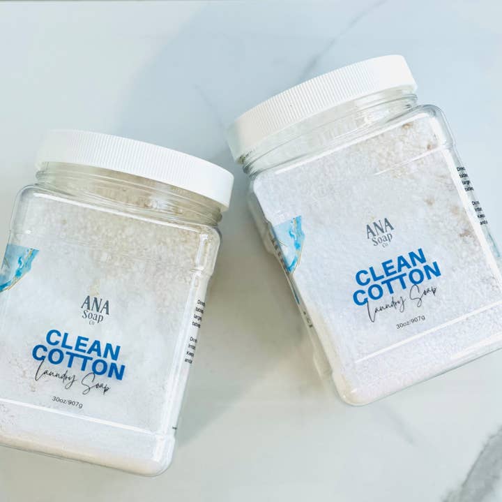 Clean Cotton Laundry Soap for wholesale by Ana Soap Company