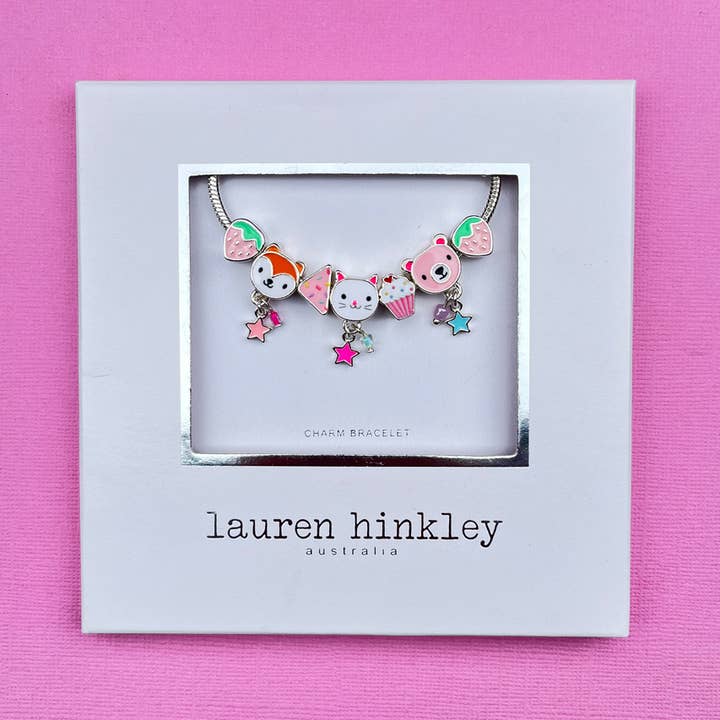 Lauren Hinkley Australia – wholesale Charm/dangle bracelet – Forest Friends Tea Party Charm Bracelet