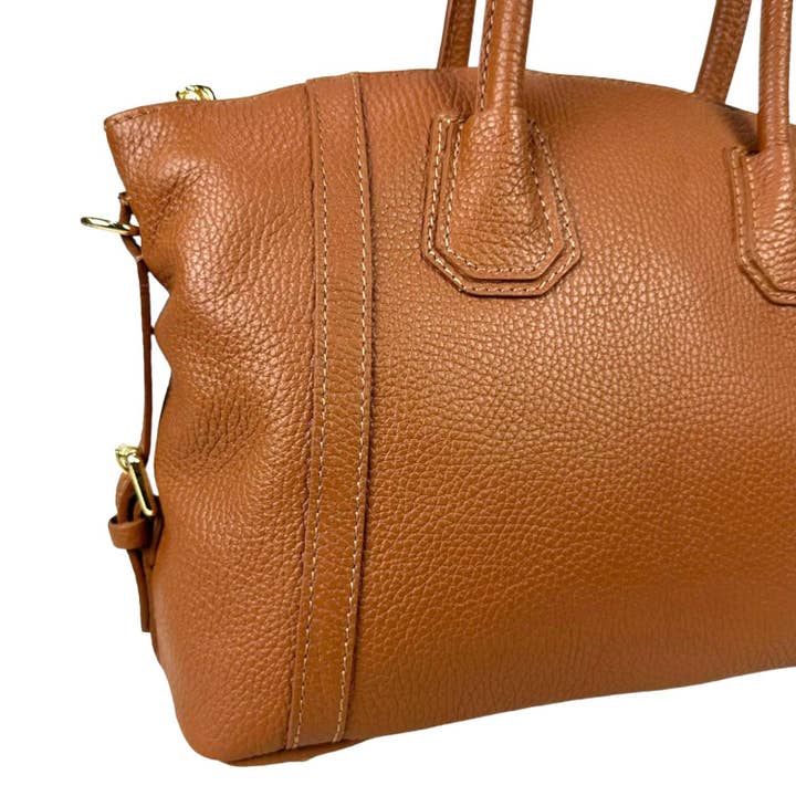 Chenson & Gorett - Wholesale Top Handle Bag - Women's - Small Model Italian Leather Bag for Women. Promo10