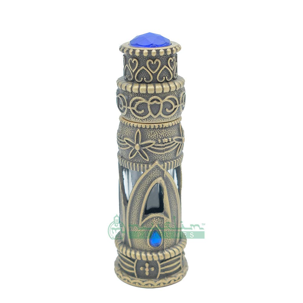 IndoMode - Wholesale Atomizer Bottle - 6ml Arabesque Attar Perfume Bottle | Antique Brass Dipper Vial2