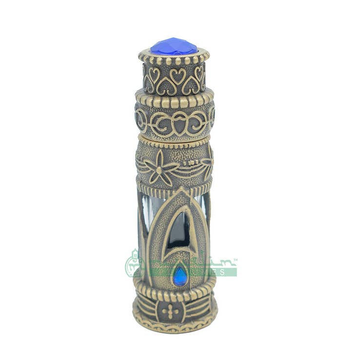 IndoMode - Wholesale Atomizer Bottle - 6ml Arabesque Attar Perfume Bottle | Antique Brass Dipper Vial2