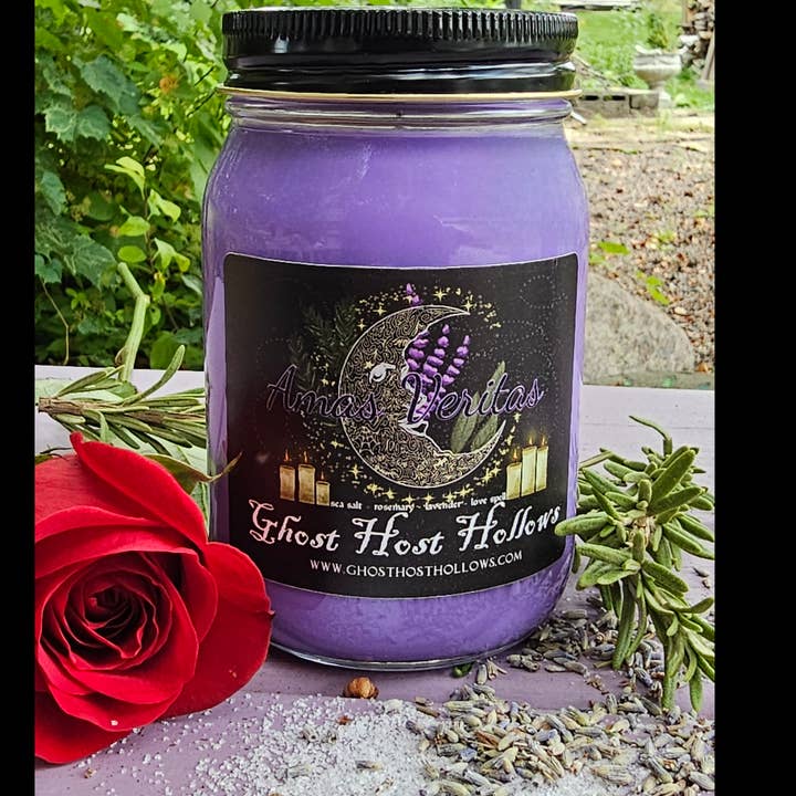 Amas Veritas candle for wholesale by Ghost Host Hollows
