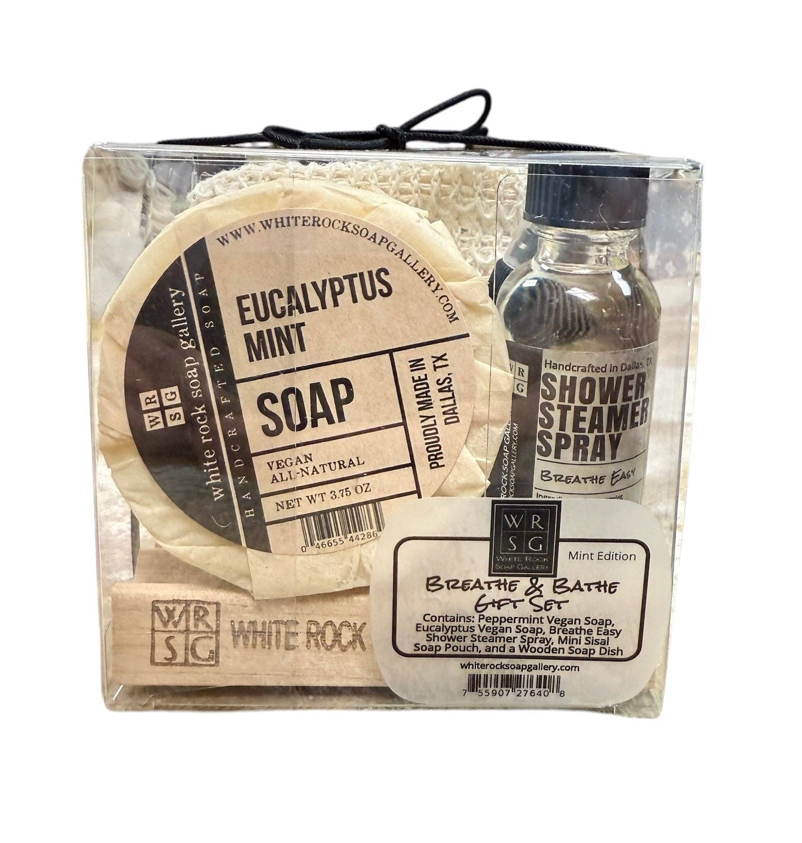 White Rock Soap Gallery - Wholesale Bath & Body Set - Breathe & Bathe Gift Set - Mint Edition0