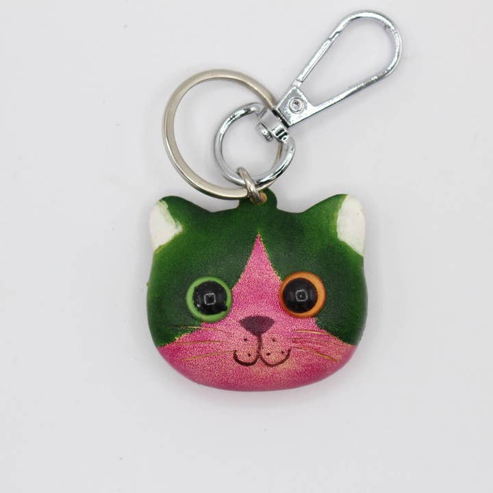 Sunflower Handmade leather inc - Wholesale Keychain - Women's - Assortment Leather Kitty Cat Key Chains11