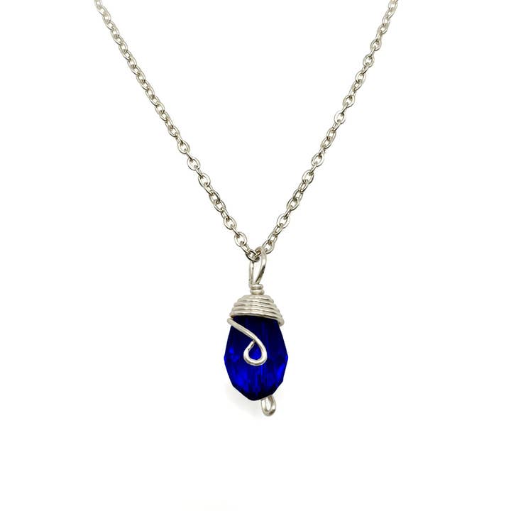 Alegria Accessories Inc. - Wholesale Pendant/Charm Necklace - Silver Birthstone necklace1