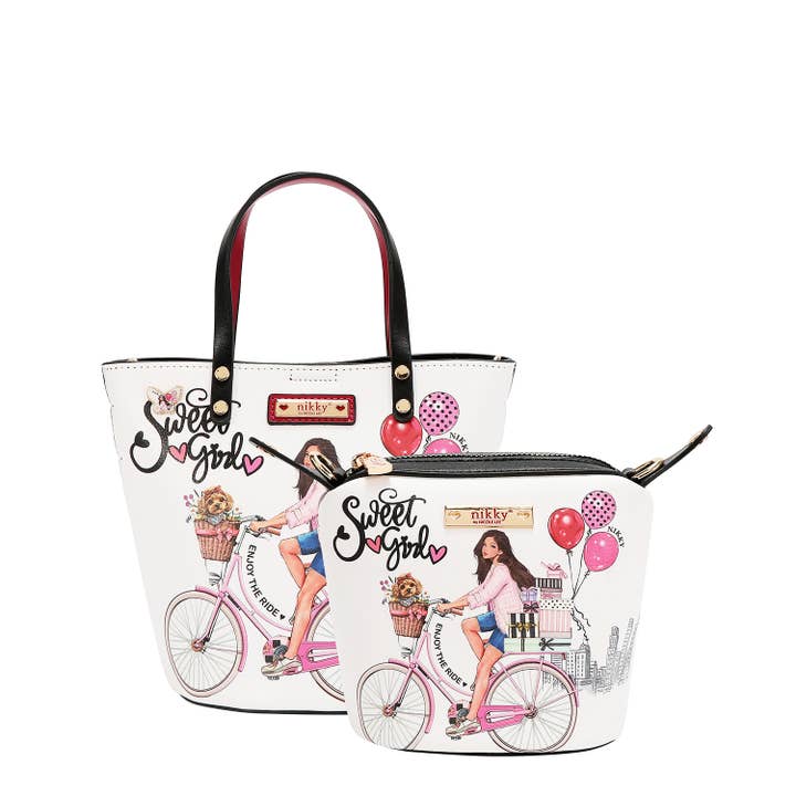 2PC SMALL BUCKET BAG for wholesale by Nicole Lee USA