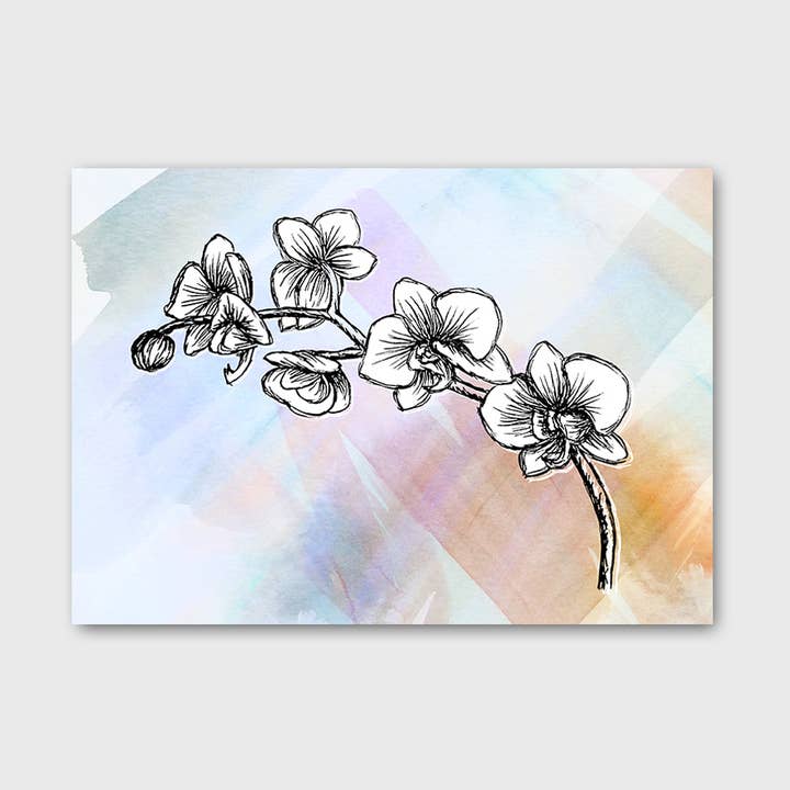 Orchid Bloom Art Print 5x7" for wholesale by Jeanelle Demers