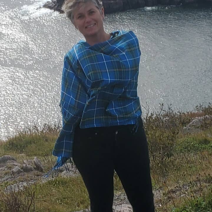 Patrick King Woollen Company - Vendita all'ingrosso Sciarpa - Uomo - Scialle/sciarpa in poliestere viscosa scozzese Nova Scotia3