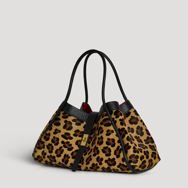 Voemièn - Wholesale Top Handle Bag - Women's - Mayfair Limited Edition bag in Leopard Calf Hair Leather4