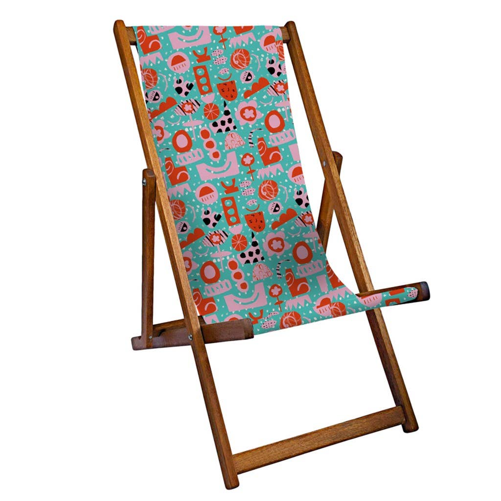 Lemon Made - Wholesale Folding Chair - Swings and Roundabouts Deckchair0