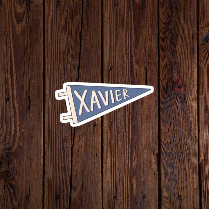 Xavier flag sticker for wholesale by Kase Wear