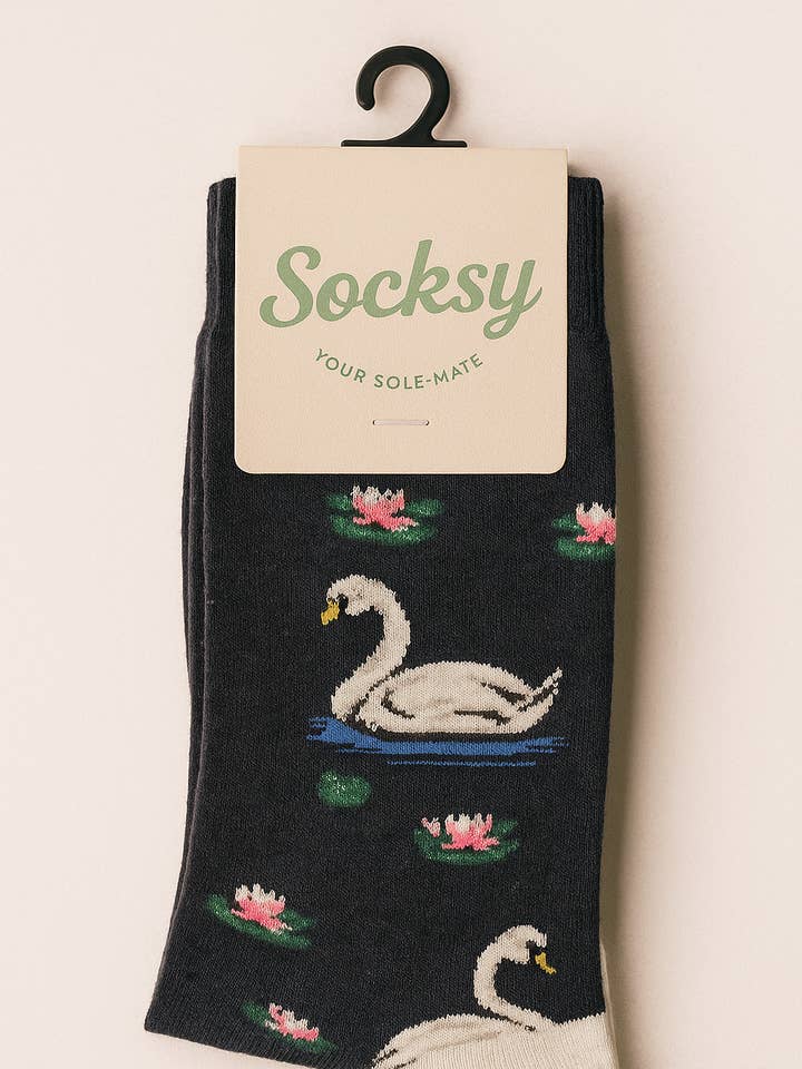 Swan Organic Cotton Socks for wholesale by Socksy