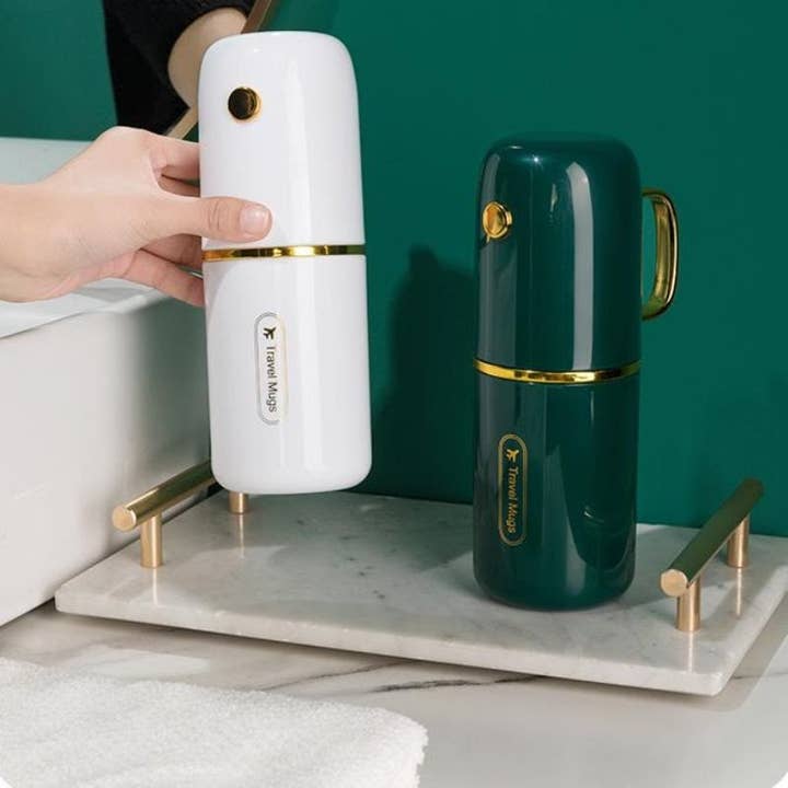 VIGOR - Wholesale Toothbrush Holder - Luxury Travel Gift Set Holder with Mouthwash Cup Toothbrush