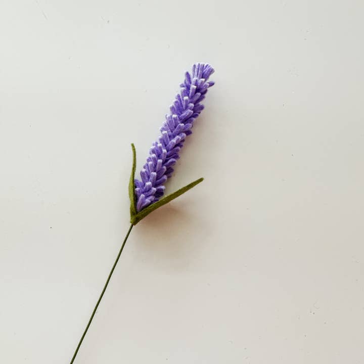 Resa Curbo Creative - Wholesale Artificial flowers - Felt Flower Lavender Single Stem3