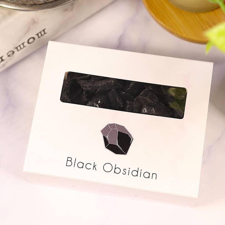 Natures Artifacts Inc - Wholesale Spiritual Stone/Crystal - Black Obsidian Gravel Gem Box - Black Obsidian Crystal